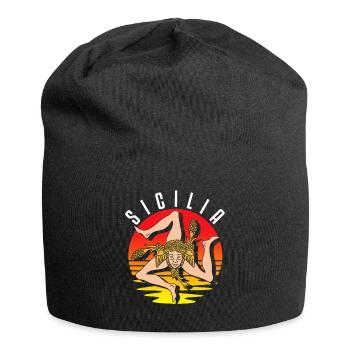 Sicily flag Sicily Palermo Italy - Jersey Beanie - black - Front