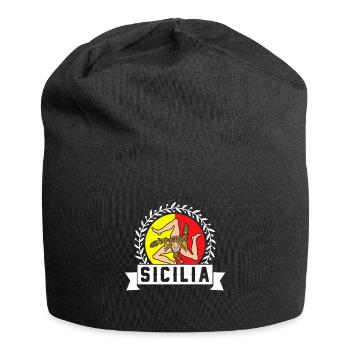 Sicily flag Sicily Palermo Italy - Jersey Beanie - black - Front