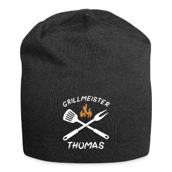 Grillmeister Thomas - Jersey-Beanie - Anthrazit - Vorne