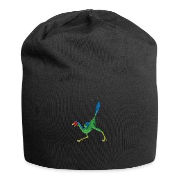 xxx Dinosaurier Kinder Dino Geschenk - Jersey-Beanie - Schwarz - Vorne