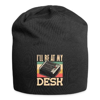 Ill be at My Desk Tontechniker - Jersey-Beanie - Schwarz - Vorne