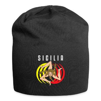 Sicily flag Sicily Palermo Italy - Jersey Beanie - black - Front