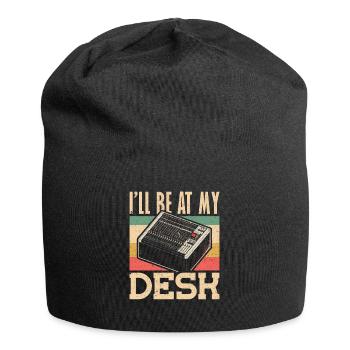Ill be at My Desk Tontechniker - Jersey-Beanie - Schwarz - Vorne