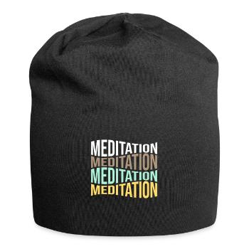 méditation - Bonnet en jersey - noir - Devant