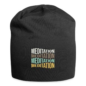 méditation - Bonnet en jersey - noir - Devant