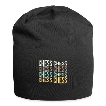 Schach - Jersey-Beanie - Schwarz - Vorne