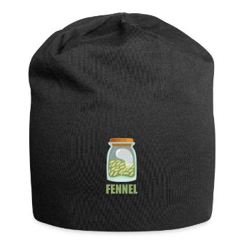 Fennel Gewürz Geschmack Essen Kochen - Jersey-Beanie - Schwarz - Vorne