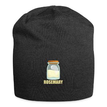Rosemary Gewürz Geschmack Essen Kochen - Jersey-Beanie - Anthrazit - Vorne