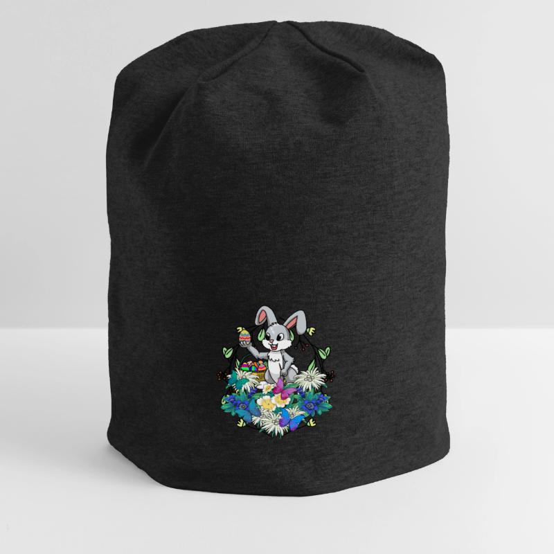 Early Spring Easter Eggs Easter Brush Easter Jersey Beanie