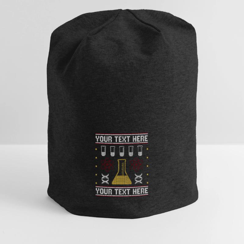 Custom Science Custom Hässlicher Weihnachtspullover Jersey-Beanie