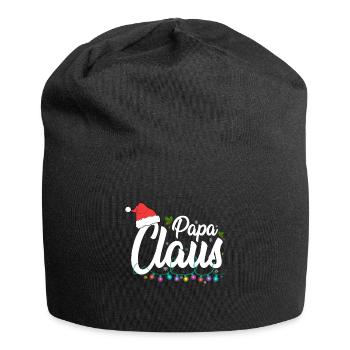 Papa Claus Weihnachten Santa Claus Familienvater - Jersey-Beanie - Schwarz - Vorne