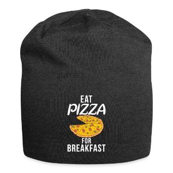 Snack Pizzalove Pizza Lover Geschenk - Jersey-Beanie - Anthrazit - Vorne