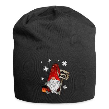 Christmas Gnome mit Schneeflocken X Mas Wichtel - Jersey-Beanie - Schwarz - Vorne