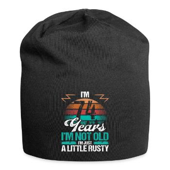 74 Idée d’anniversaire Drôle Je ne suis pas vieux Humour Année - Bonnet en jersey - noir - Devant