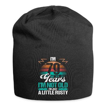 79 Birthday Idea Funny Im not old Humor Year Old79 - Jersey-Beanie - Schwarz - Vorne