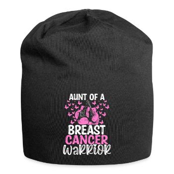 Breast Cancer Awareness Aunt Nephew Niece - Jersey-Beanie - Schwarz - Vorne