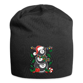 8-Ball Billard Spieler Billiard - Jersey-Beanie - Schwarz - Vorne