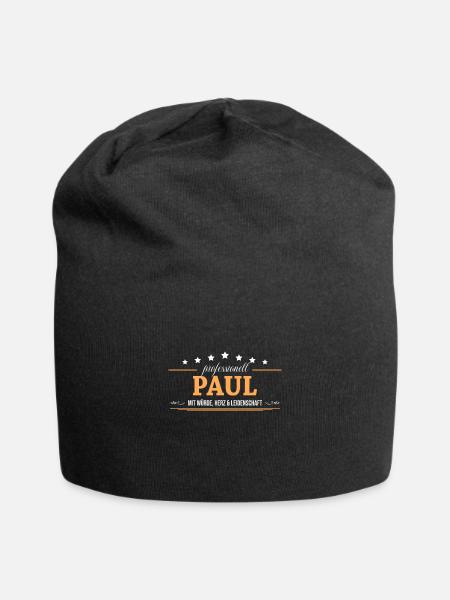 Professionell Paul Name Vorname - Jersey-Beanie - Schwarz