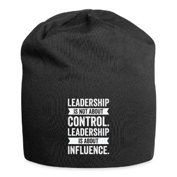 Leadership Wisdom Quotes Leader Inspire Motivator - Jersey Beanie - black - Front