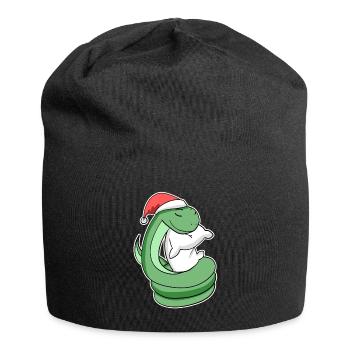 Serpent Noël Sommeil Sommeil Sommeil Sommeil - Bonnet en jersey - noir - Devant