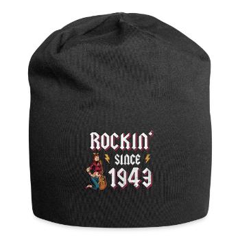 Rockin Since 1943 Rockmusik Fan 79. Geburtstag - Jersey-Beanie - Schwarz - Vorne