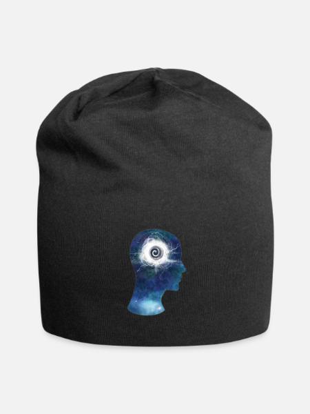 Spiritueller Geist Raum Kosmos Erleuchtung - Jersey-Beanie - Schwarz