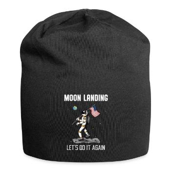 Moon Landing Repeat Astronaut Space Moon - Bonnet en jersey - noir - Devant