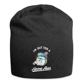 Baseball Mascot Home Run - Jersey Beanie - black - Front