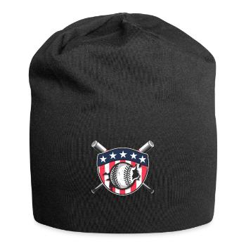 Baseballspieler Badge USA Baseball Team - Jersey-Beanie - Schwarz - Vorne