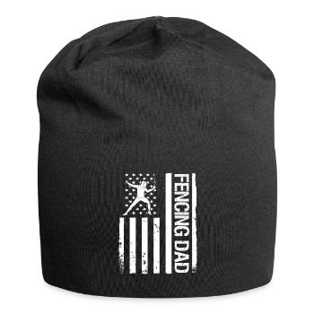 Fencing épée fencing duel gift idea - Jersey Beanie - black - Front