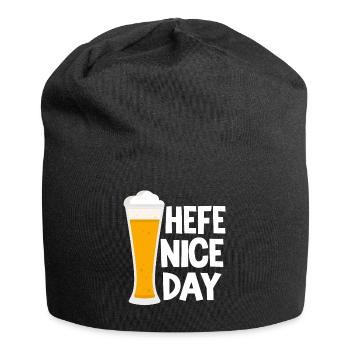 Weizenbier Brauer Hobbybrauer Hefe Nice Day Bier - Jersey-Beanie - Schwarz - Vorne