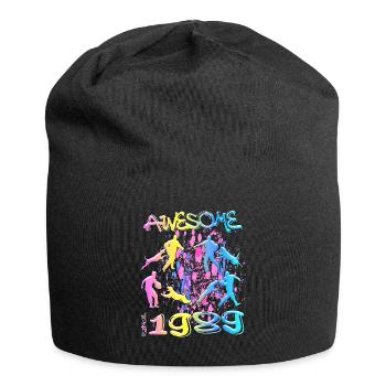 Awesome since 1989. Agility, Hundetraining - Jersey Beanie - black - Front
