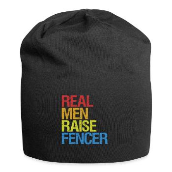 Fencing épée fencing duel gift idea - Jersey Beanie - black - Front
