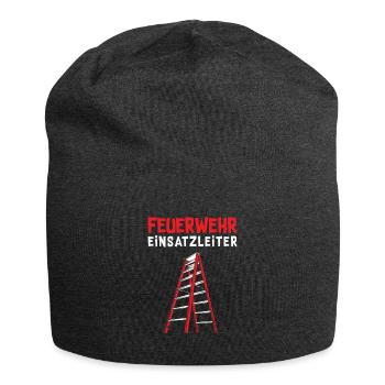 Feuerwehr Einsatzleiter Bauleiter Feuerwehrmann - Jersey-Beanie - Anthrazit - Vorne