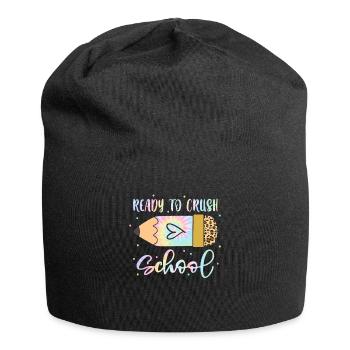 Schoolchild Ready To Crush School - Jersey Beanie - black - Front