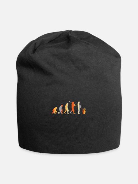 Vintage Aloe Vera Evolution Pflanze - Jersey-Beanie - Schwarz