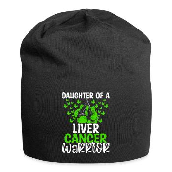 Liver Cancer Awareness Month Daughter - Jersey-Beanie - Schwarz - Vorne