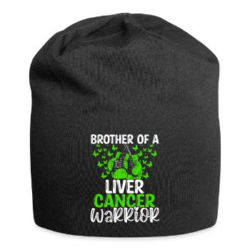 Liver Cancer Awareness Brother Twins Sibling - Jersey-Beanie - Schwarz - Vorne