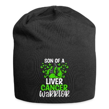 Liver Cancer Awareness Month Ribbon Son - Jersey-Beanie - Schwarz - Vorne
