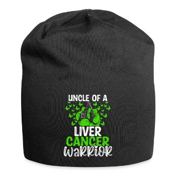 Liver Cancer Awareness Uncle Nephew Niece - Jersey-Beanie - Schwarz - Vorne