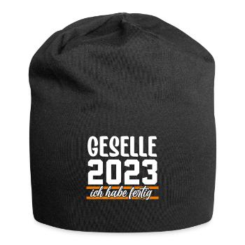 Geselle 2023 Gesellenprüfung - Jersey-Beanie - Schwarz - Vorne