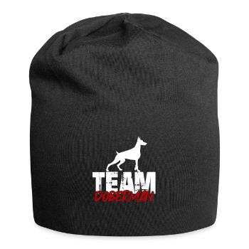 Team Dobermann - Jersey-Beanie - Schwarz - Vorne