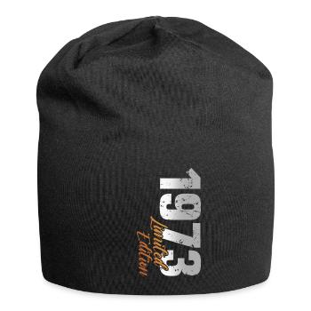 50. Geburtstag Jahrgang 1973. 50 Jahre - Jersey-Beanie - Schwarz - Vorne