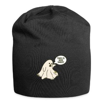 Ceci est Boo Sheet Spirit Gift - Bonnet en jersey - noir - Devant