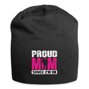 Proud Mom Since 2018 - Jersey Beanie - black - Front