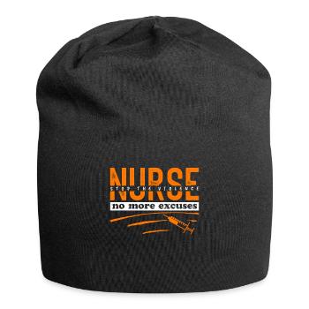 Keine Ausrede ich bin die Krankenschwester - Jersey-Beanie - Schwarz - Vorne