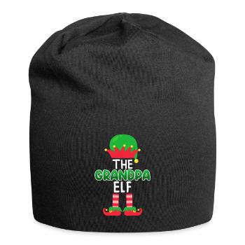 Opa Elfe Grandpa Elf - Jersey Beanie - black - Front