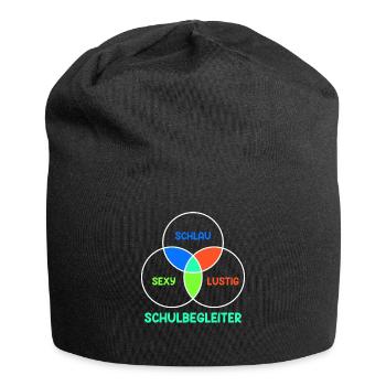 Schulbegleitung Schlau sexy lustig Schulbegleiter - Jersey-Beanie - Schwarz - Vorne