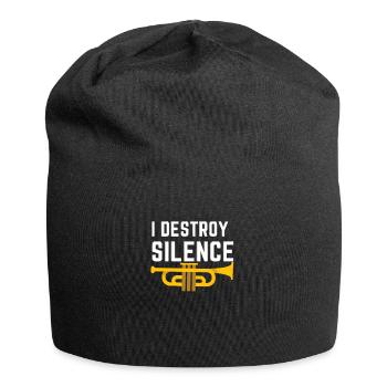 I DESTROY SILENCE, Blaskapelle, Spaß - Jersey-Beanie - Schwarz - Vorne
