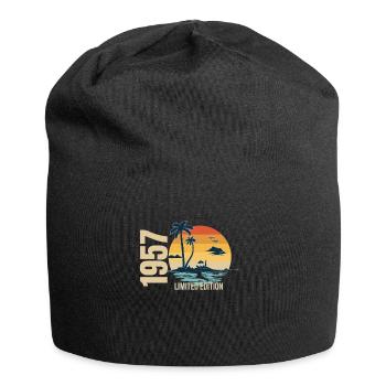 Geburtstag Limited Edition 1957 - Jersey-Beanie - Schwarz - Vorne